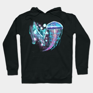 jellyfish and cat Hoodie